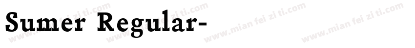 Sumer Regular字体转换